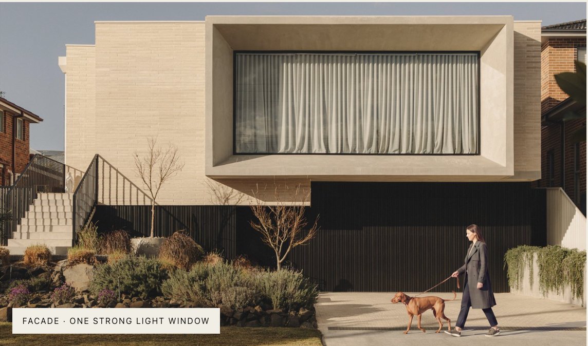 ROMEO facade in directional light