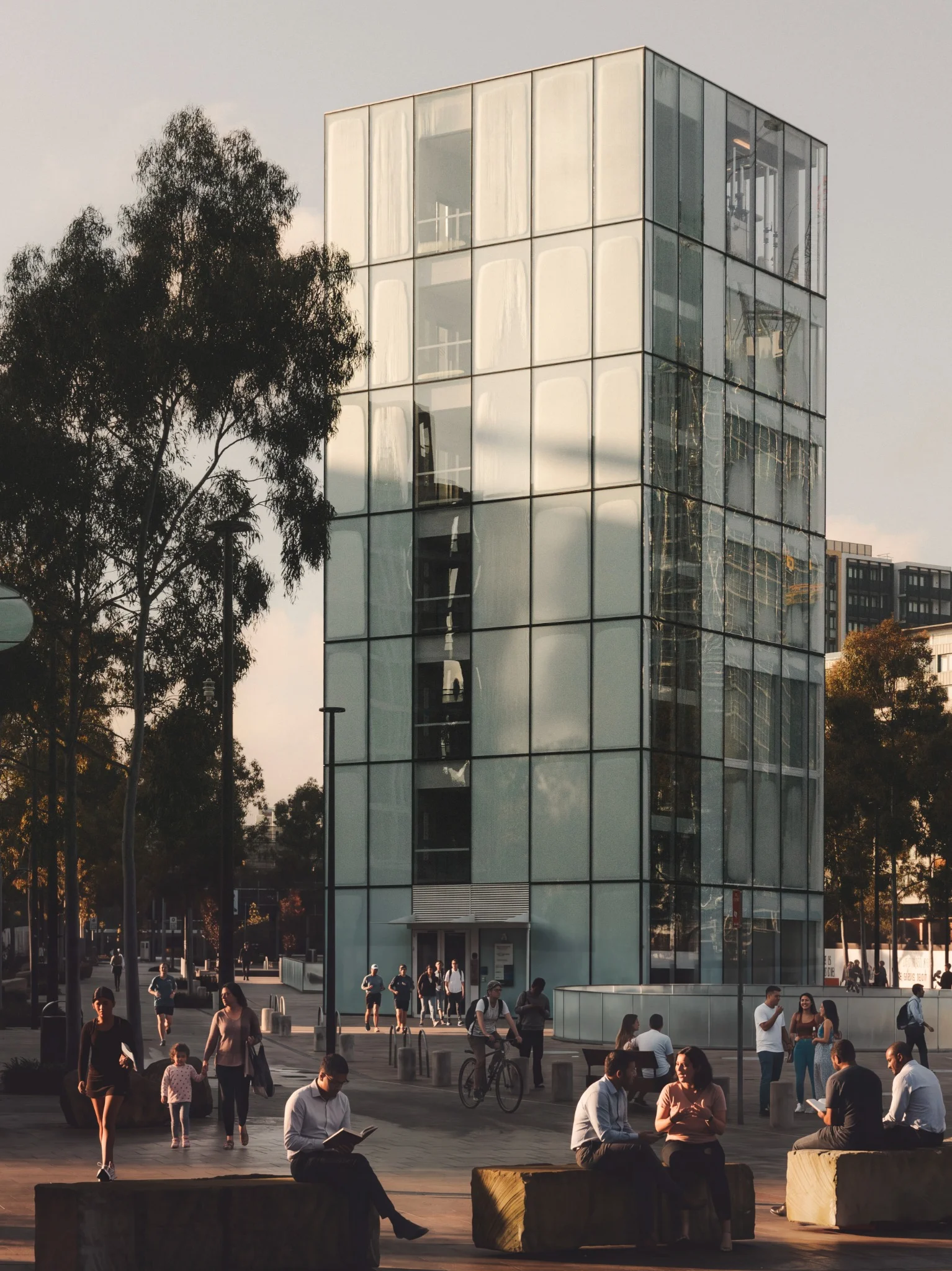 Green Square Library and Plaza, photographed by ROMEO.archi
