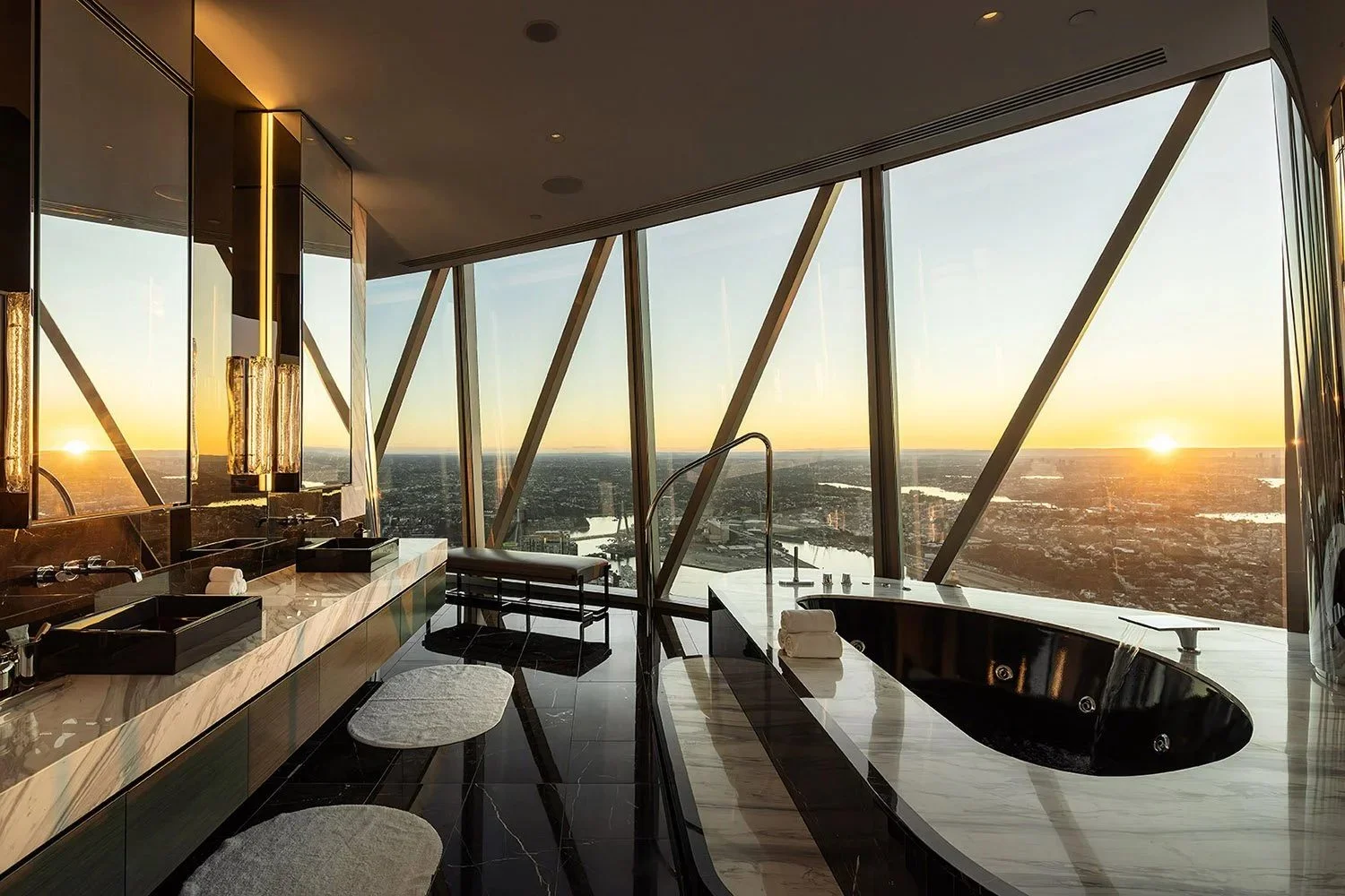 Crown Penthouse, Barangaroo · interiors photography by Jason Romeo · view 11