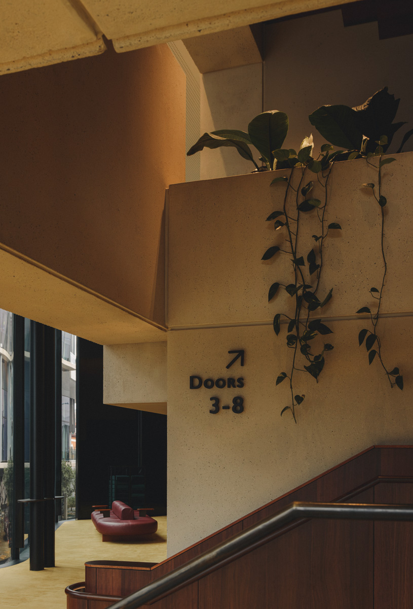 Glasshouse Theatre stairway and foyer detail · photography by Jason Romeo